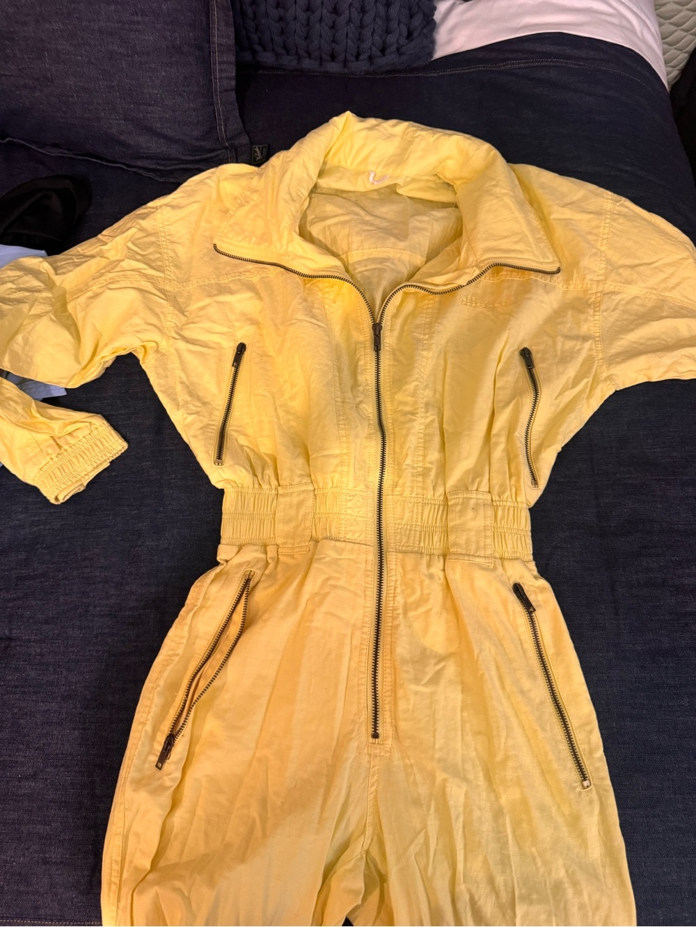 Yellow Women's Lightweight Zip-Front Jumper